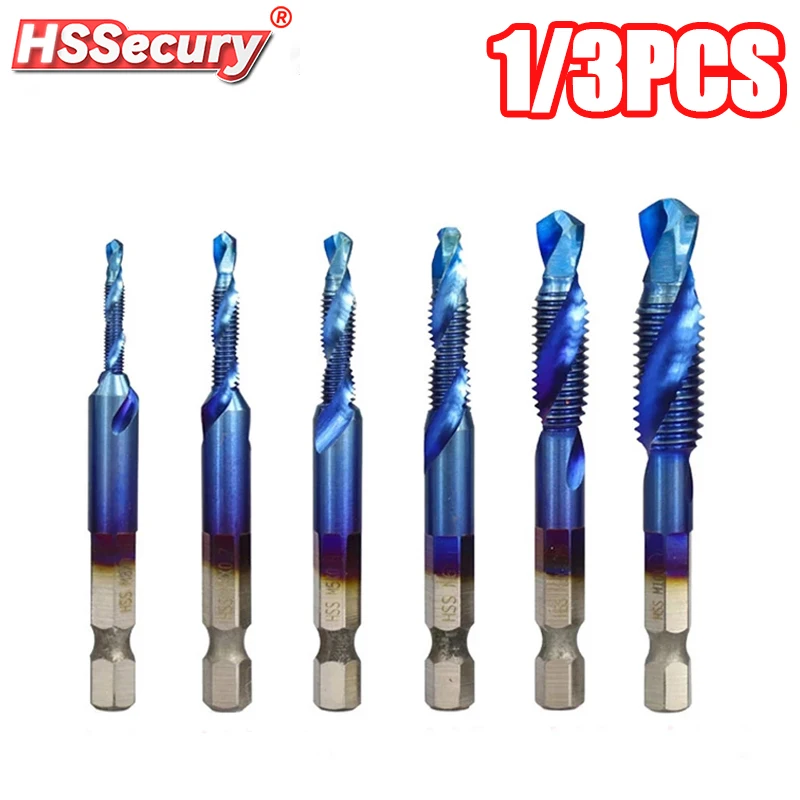 Titanium Plated Hex Shank HSS Screw Thread Metric Tap Drill Bits Screw Machine Compound M3 M4 M5 M6 M8 M10 Hand Tools
Titanium Plated Hex Shank HSS Screw Thread Metric Tap Drill Bits Screw Machine Compound M3 M4 M5 M6 M8 M10 Hand Tools
