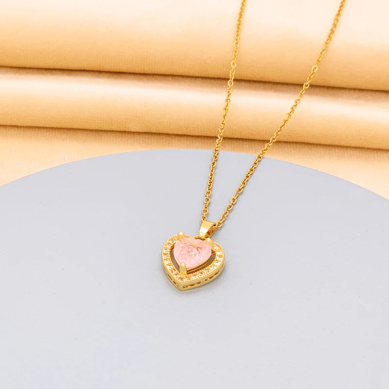 Женская цепочка с подвеской в виде сердца, из нержавеющей стали
Женская цепочка с подвеской в виде сердца, из нержавеющей стали