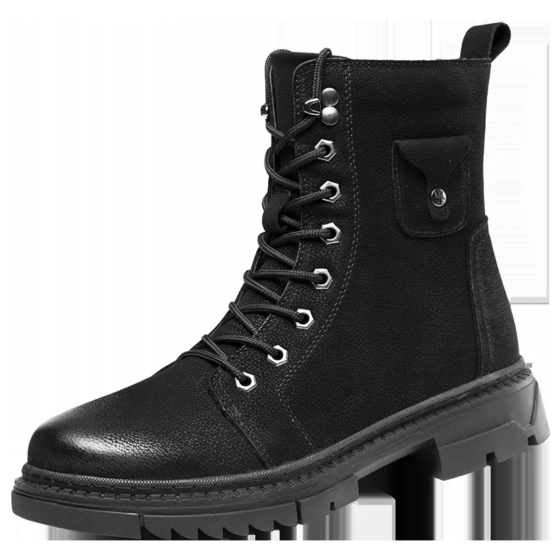 New Men's Martin Boots Autumn and Winter Top Layer Cowhide Men's Cotton Shoes Plus Velvet Warm Men Street Genuine Leather Boots
New Men's Martin Boots Autumn and Winter Top Layer Cowhide Men's Cotton Shoes Plus Velvet Warm Men Street Genuine Leather Boots