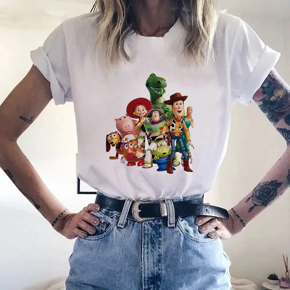 Cartoon Print T shirt Ladies Summer Fashion Tee Girls New Cute Harajuku Unisex Top Toy Story Female Clothes Women's T-shirt
Cartoon Print T shirt Ladies Summer Fashion Tee Girls New Cute Harajuku Unisex Top Toy Story Female Clothes Women's T-shirt