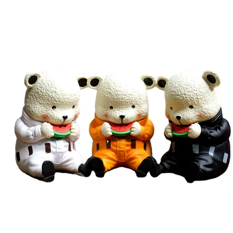 9cm Anime One Piece Action Figure Luo Eater Bebo Sitting Kawaii Bebo Bear Eating Watermelon Model Decoration Ornament toys gift
9cm Anime One Piece Action Figure Luo Eater Bebo Sitting Kawaii Bebo Bear Eating Watermelon Model Decoration Ornament toys gift