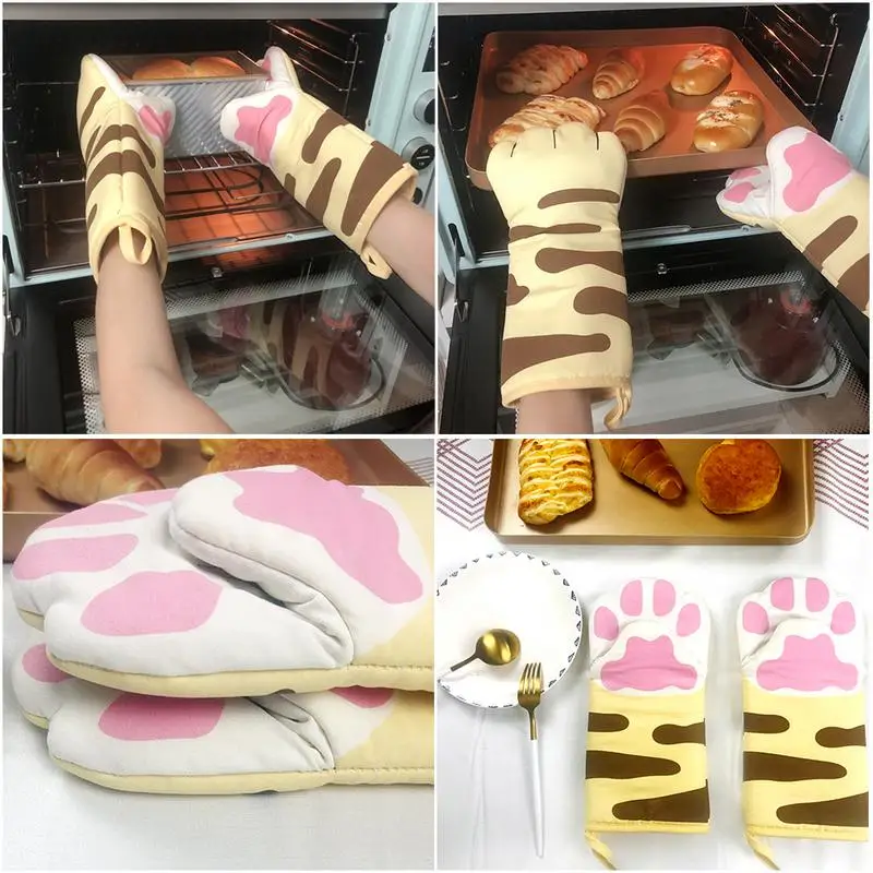 1pc Cute Cat Paws Oven Mitts Cat Claw Baking Oven Gloves Anti-scald Microwave Heat Resistant Insulation Non-slip Cat Paw Gloves
1pc Cute Cat Paws Oven Mitts Cat Claw Baking Oven Gloves Anti-scald Microwave Heat Resistant Insulation Non-slip Cat Paw Gloves
