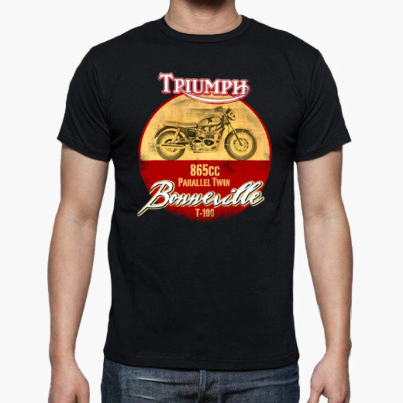 Vintage Motorcycle Bonneville T-100 Motobike T Shirt. Short Sleeve 100% Cotton Casual T-shirts Loose Top Size S-3XL
Vintage Motorcycle Bonneville T-100 Motobike T Shirt. Short Sleeve 100% Cotton Casual T-shirts Loose Top Size S-3XL