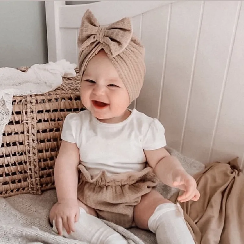Solid Waffle Crochet Knitted Bow Baby Hat Turban Infant Toddler Newborn Baby Cap Beanies Headwraps for Baby Girls Boy 0-4T
Solid Waffle Crochet Knitted Bow Baby Hat Turban Infant Toddler Newborn Baby Cap Beanies Headwraps for Baby Girls Boy 0-4T