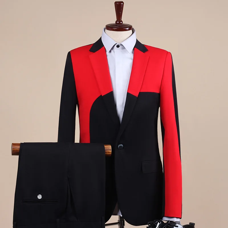 2023 Suit Suit Men's Two-piece Self-cultivation Personality Stitching Net Red Big-name Nightclub Casual Suit Best Man Suit Groom
2023 Suit Suit Men's Two-piece Self-cultivation Personality Stitching Net Red Big-name Nightclub Casual Suit Best Man Suit Groom