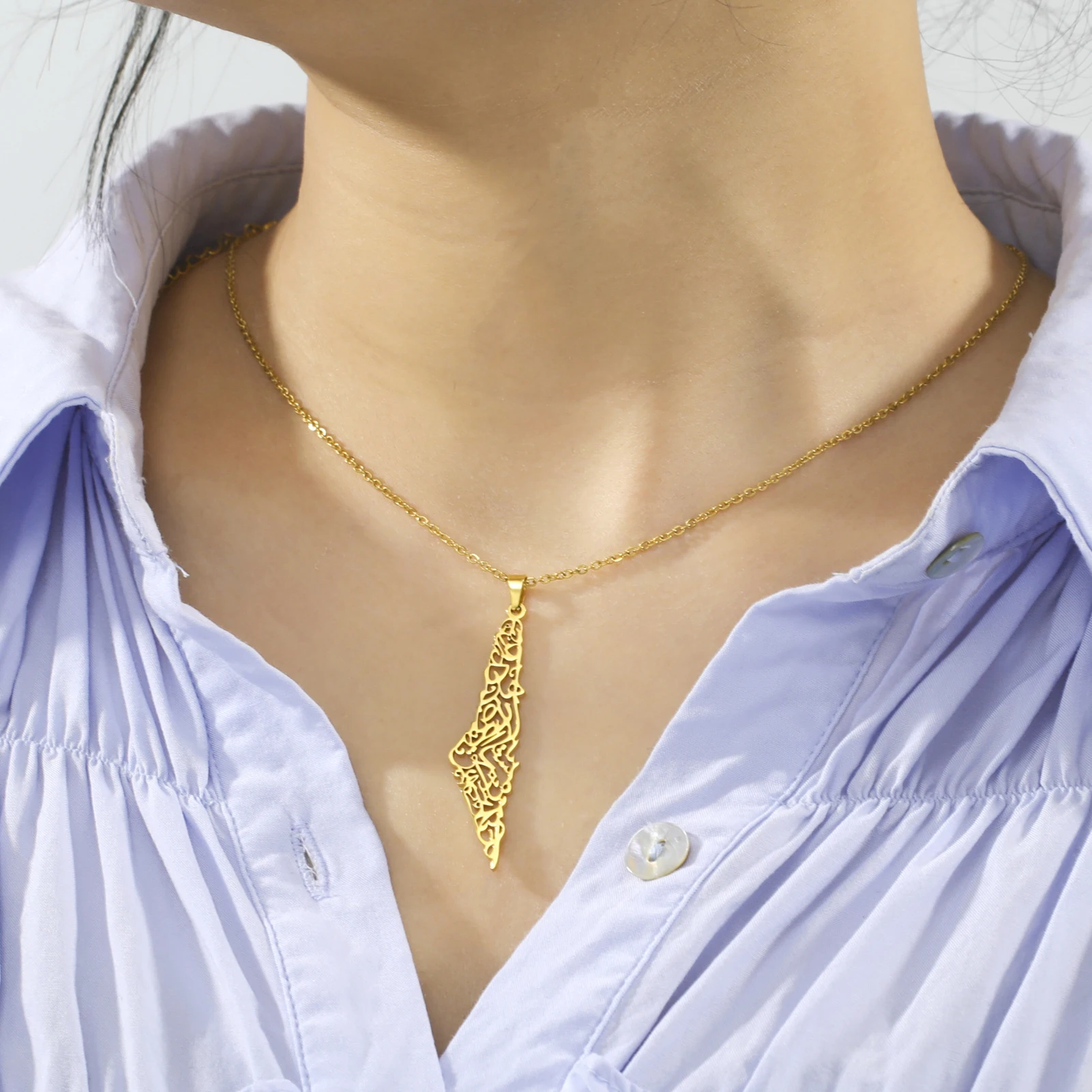 Best sale Islamic Pendant Necklace Personality Stainless Fteel Hollow Mountain Necklace Popular Jewelry Gifts For Women Men
Best sale Islamic Pendant Necklace Personality Stainless Fteel Hollow Mountain Necklace Popular Jewelry Gifts For Women Men