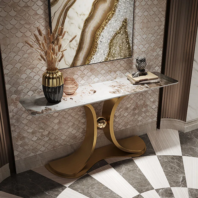 Минималистичные Золотые декоративные столы, матовые столы с консолью, мебель для гостиной, стол для прихожей 
Минималистичные Золотые декоративные столы, матовые столы с консолью, мебель для гостиной, стол для прихожей