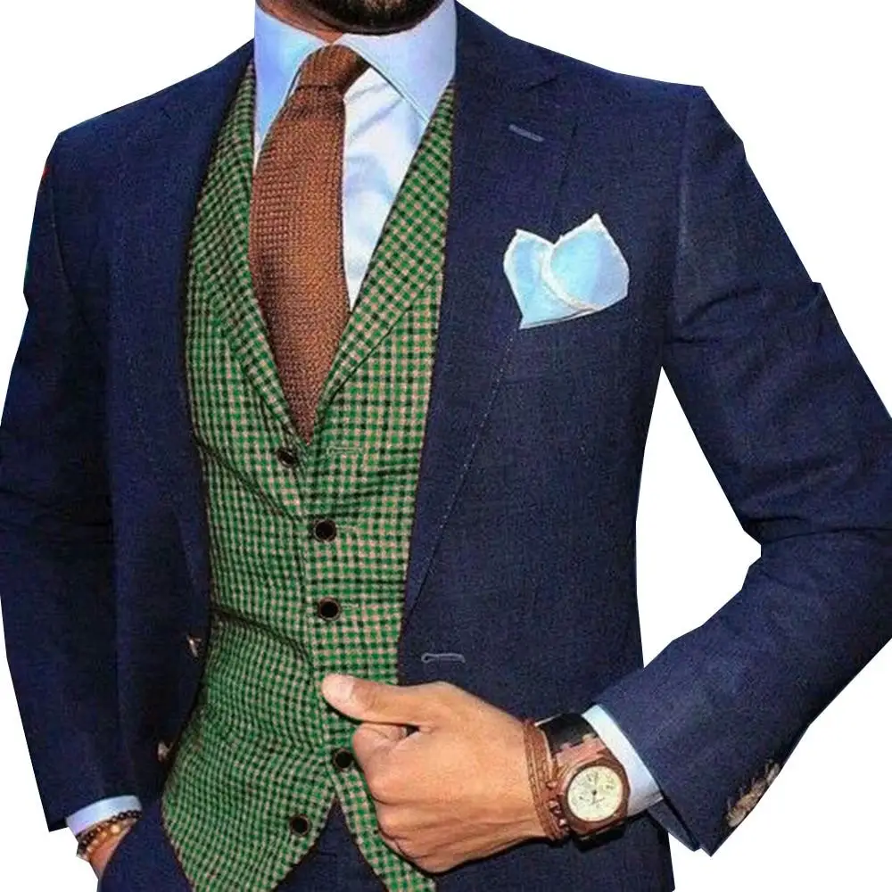 Mens Suit Vest Plaid Green Wedding Business Waistcoat Jacket Casual Slim Fit Gilet Homme Vests
Mens Suit Vest Plaid Green Wedding Business Waistcoat Jacket Casual Slim Fit Gilet Homme Vests