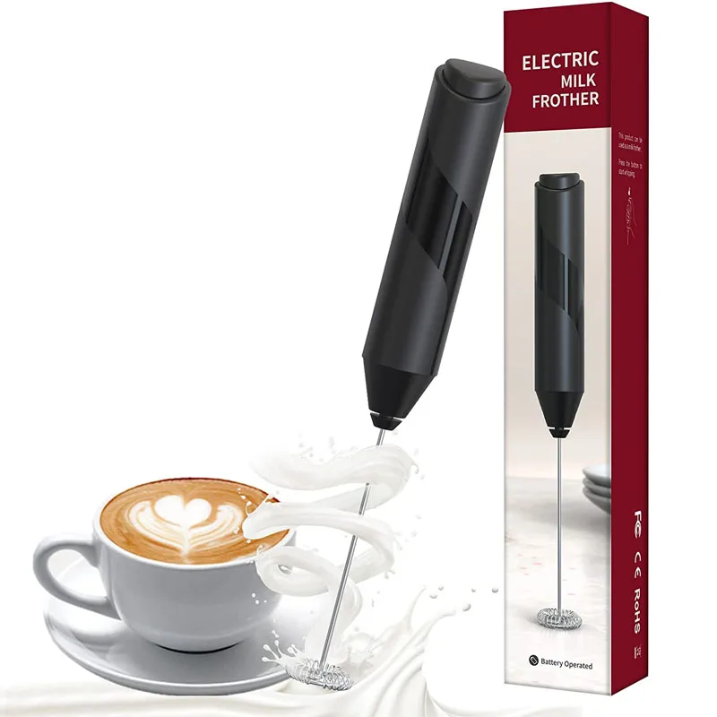 

lectric Milk Frother Foamer Coffee Foam Egg Beater Stirrer Mini Portable Blender Beverage Mixer Kitchen Whisk Tools Accessories