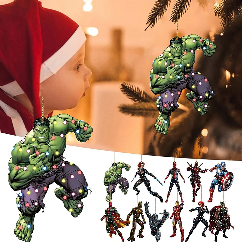 New Christmas Iron Man Robert Bruce Banner Spider-Man Classic Hanging Christmas Tree and Car Decoration Creative Christmas Gifts
New Christmas Iron Man Robert Bruce Banner Spider-Man Classic Hanging Christmas Tree and Car Decoration Creative Christmas Gifts
