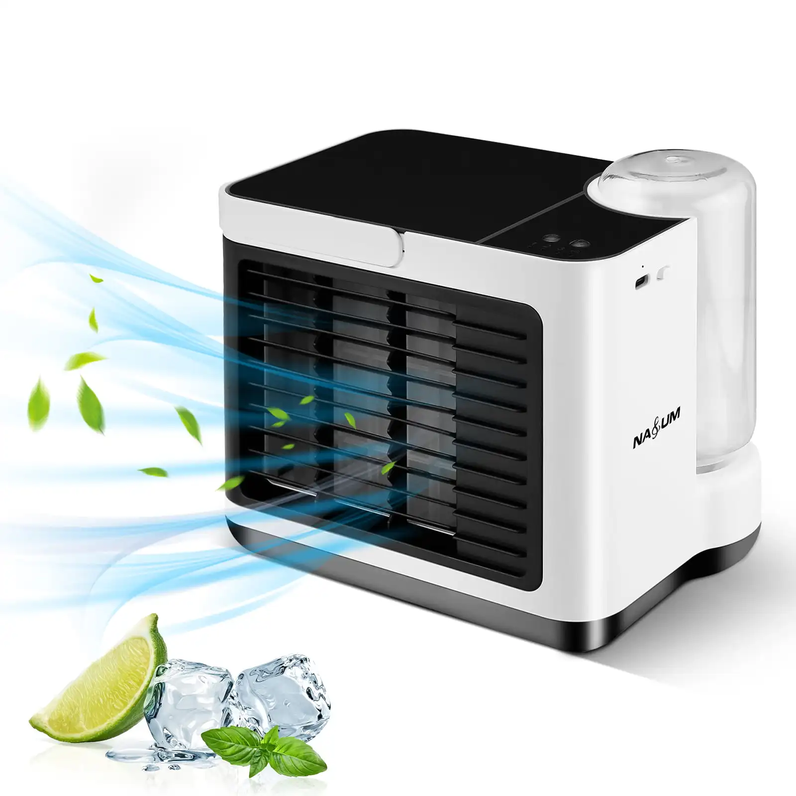 Portable Air Conditioner, Mini Personal Cooling Fan, Personal Air Cooler Fan Ice Water for Bedroom, White (7.5" x 6.3" x 6")
Portable Air Conditioner, Mini Personal Cooling Fan, Personal Air Cooler Fan Ice Water for Bedroom, White (7.5" x 6.3" x 6")