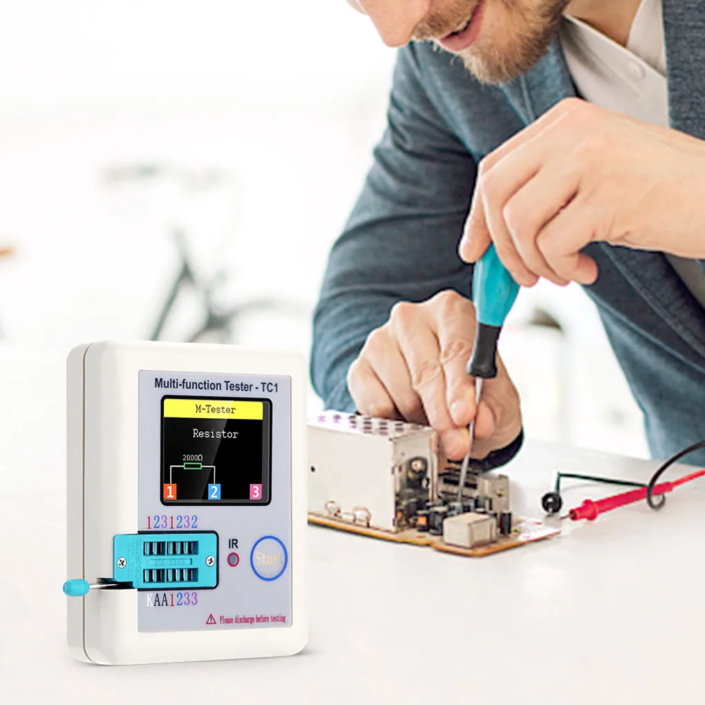 Meter Transistor Tester Low Consumption Professional SCR Inductance LCD Wear-resistant Adjustable Exquisite Resistor Detector
Meter Transistor Tester Low Consumption Professional SCR Inductance LCD Wear-resistant Adjustable Exquisite Resistor Detector