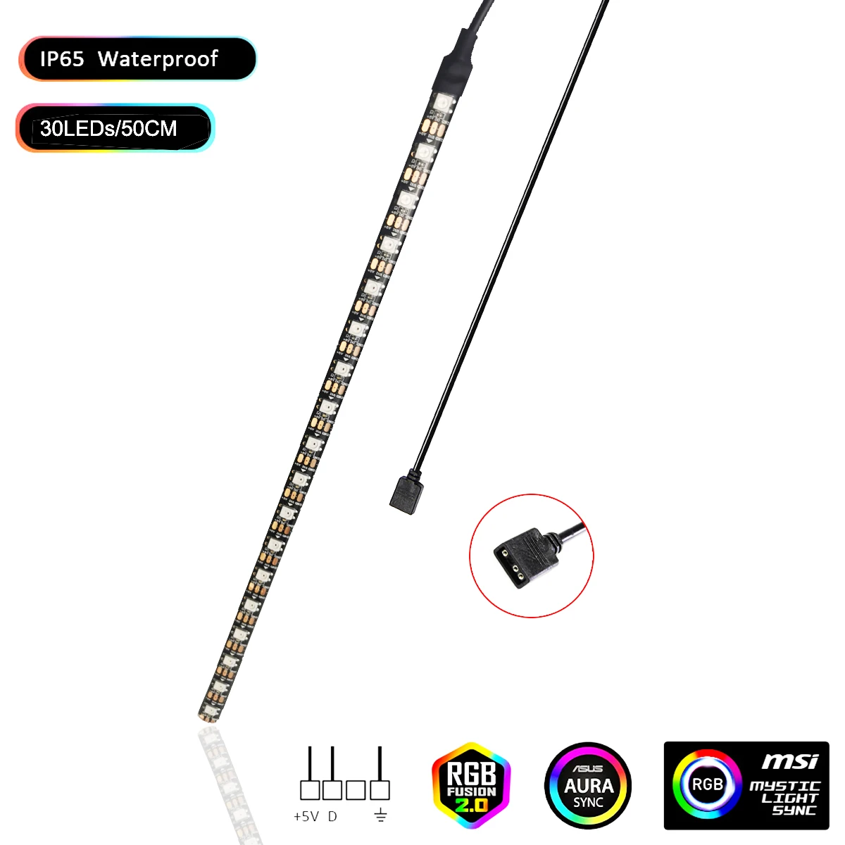 YSRSAI RGB светодиодная лента 5В WS2812B для ПК
YSRSAI RGB светодиодная лента 5В WS2812B для ПК