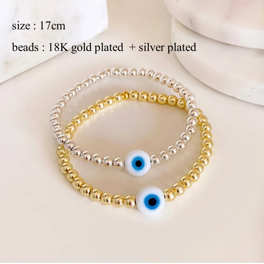 Go2boh Stretch Bracelets Hight Quality Gold Color & Silver Color Beads Bracelet For Women Jewelry Accessories Pulseras Femme
Go2boh Stretch Bracelets Hight Quality Gold Color & Silver Color Beads Bracelet For Women Jewelry Accessories Pulseras Femme