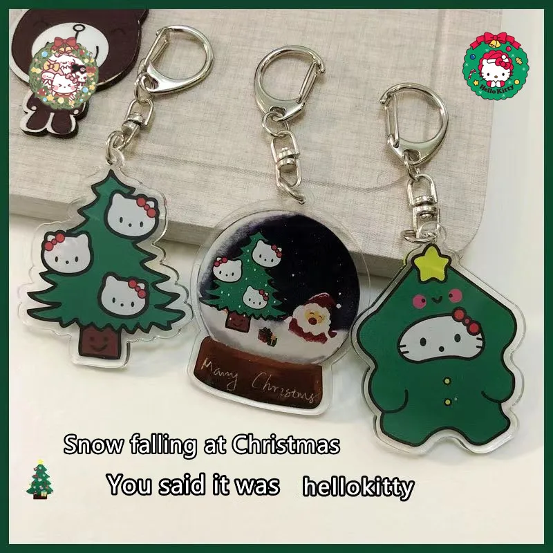 New Hello Kitty Christmas Tree Keychair Kawaii Girl Birthday Festival Gift Lovers Delicate Pendant Student Bag Decor Accessories
New Hello Kitty Christmas Tree Keychair Kawaii Girl Birthday Festival Gift Lovers Delicate Pendant Student Bag Decor Accessories