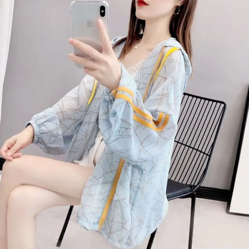 Sun Protection Jacket Women's Long Sleeve Summer 2023 Korean Ultra-Thin Loose Versatile Breathable Tops Female Clothing B07
Sun Protection Jacket Women's Long Sleeve Summer 2023 Korean Ultra-Thin Loose Versatile Breathable Tops Female Clothing B07