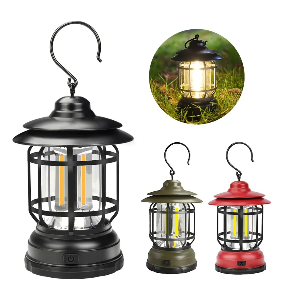 Outdoor Camping LED Lamp Portable Retro Lantern USB Recharge Travel Light Vintage Outdoor Lighting Camping Equipment Flashlight
Outdoor Camping LED Lamp Portable Retro Lantern USB Recharge Travel Light Vintage Outdoor Lighting Camping Equipment Flashlight