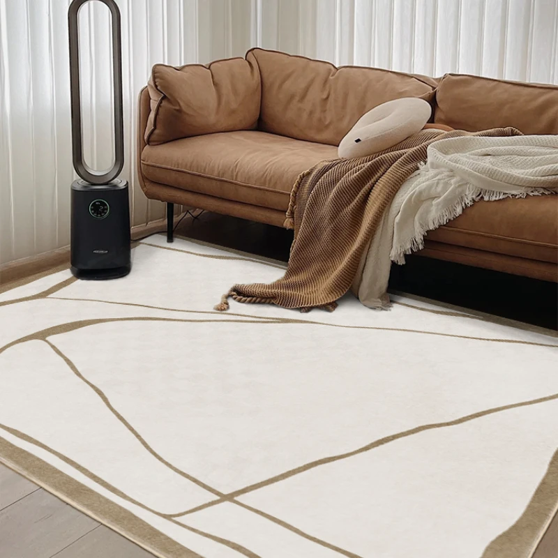 Retro Cream Colored Carpet Large Decorative Living Room Sofa Rug Senior Solid Color Bedroom Thickened Polyester Furry Floor Mats
Retro Cream Colored Carpet Large Decorative Living Room Sofa Rug Senior Solid Color Bedroom Thickened Polyester Furry Floor Mats