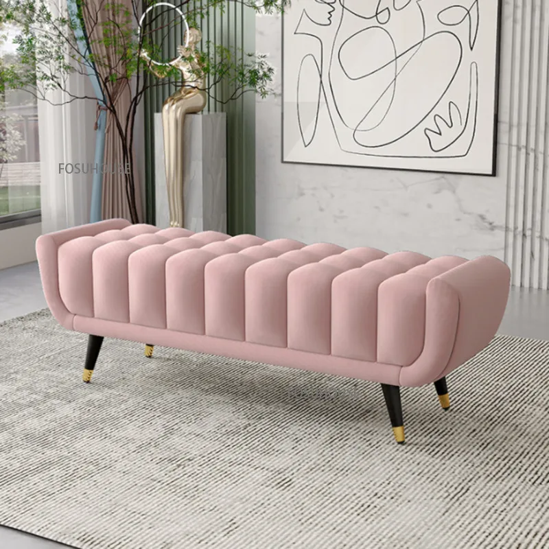 Nordic Bed Stool Bedroom Light Luxury European Style Couch Shoe Simple Household Living Room Clothing Store Cloakroom Sofa Stool
Nordic Bed Stool Bedroom Light Luxury European Style Couch Shoe Simple Household Living Room Clothing Store Cloakroom Sofa Stool