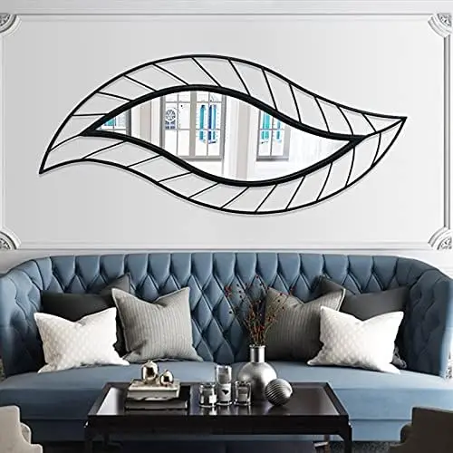 Mounted Decorative Mirror Leaf Stylish Decor for Bathroom Vanity, Living Room or Bedroom(Rustic) Non reversible mirror Non rever
Mounted Decorative Mirror Leaf Stylish Decor for Bathroom Vanity, Living Room or Bedroom(Rustic) Non reversible mirror Non rever