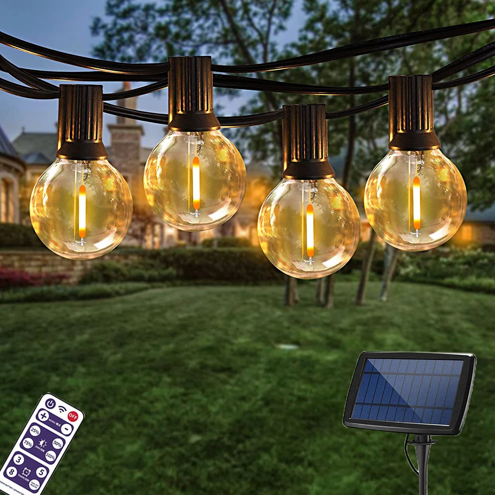 Solar Light G40 String Light Garland Led Lamp Garden Decor Street Lamp Usb Rechargeable Christmas Garland Outdoor Solar Light
Solar Light G40 String Light Garland Led Lamp Garden Decor Street Lamp Usb Rechargeable Christmas Garland Outdoor Solar Light