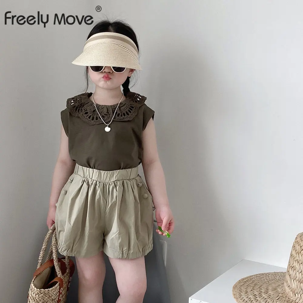 2023 Baby Girls Clothes Summer Sets Sleeveless Floral Tops + Short Pants Toddler Kids Girls Set 2pcs Suit Outfits
2023 Baby Girls Clothes Summer Sets Sleeveless Floral Tops + Short Pants Toddler Kids Girls Set 2pcs Suit Outfits