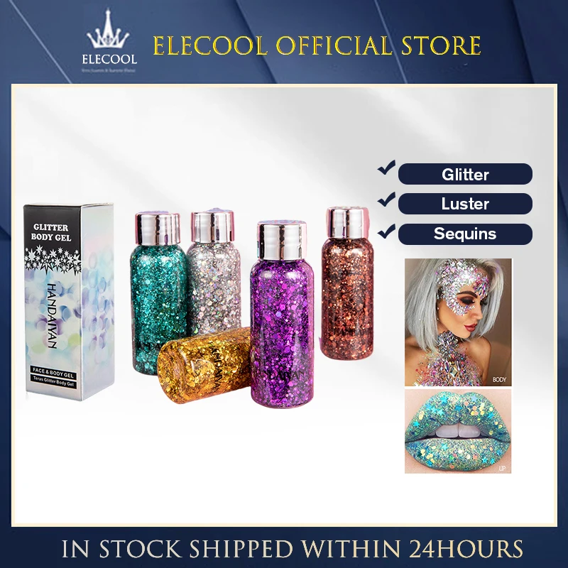 Glitter Mermaid Sequins Gel Eyeshadow Face Hair Lip Art Makeup Highlighter Shimmer Diamond Comestic Pigment Decoration TSLM2
Glitter Mermaid Sequins Gel Eyeshadow Face Hair Lip Art Makeup Highlighter Shimmer Diamond Comestic Pigment Decoration TSLM2