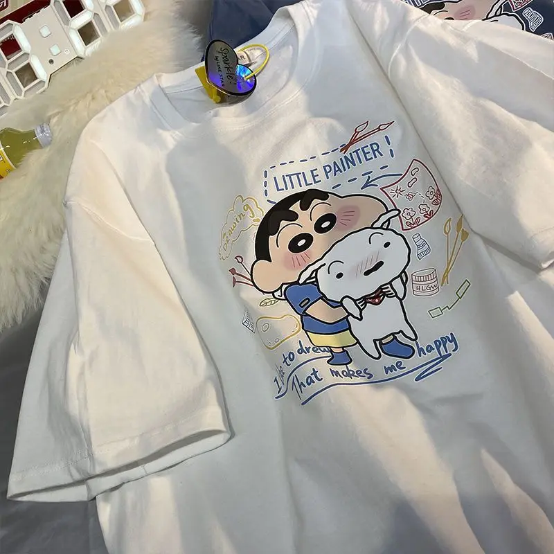 Kawaii Crayon Shin-Chan nohamharo Shiro футболка с коротким рукавом трендовая универсальная свободная подарок на день рождения для девушки подарки игрушки для девочек
Kawaii Crayon Shin-Chan nohamharo Shiro футболка с коротким рукавом трендовая универсальная свободная подарок на день рождения для девушки подарки игрушки для девочек