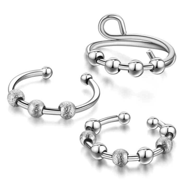 new trendy stainless steel beads open rings for women & men adjustable ring silver color fashion jewelry gifts
new trendy stainless steel beads open rings for women & men adjustable ring silver color fashion jewelry gifts