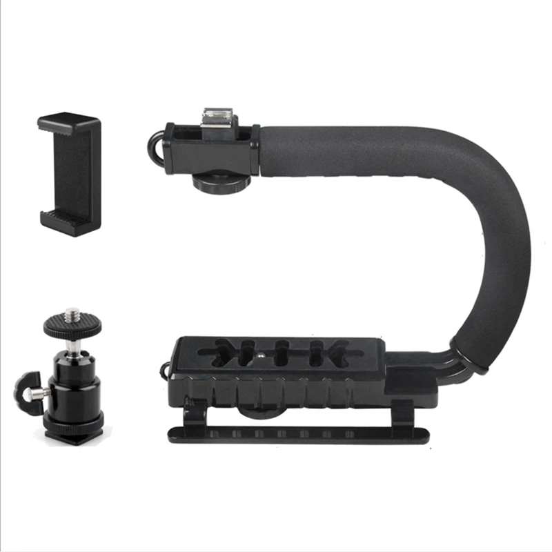 U-Shaped Portable Handheld Photography Camera Holder Video Handle DV Bracket C-Shaped Steadicam Stabilizer For DV Phone
U-Shaped Portable Handheld Photography Camera Holder Video Handle DV Bracket C-Shaped Steadicam Stabilizer For DV Phone