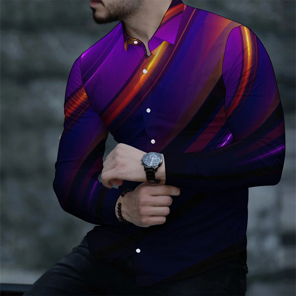 Luxury Casual Long Sleeve Turndown Collar Men's Shirts Autumn New Fashion Cool 3d Digital Printing Tops Blouse for Men Clothes
Luxury Casual Long Sleeve Turndown Collar Men's Shirts Autumn New Fashion Cool 3d Digital Printing Tops Blouse for Men Clothes