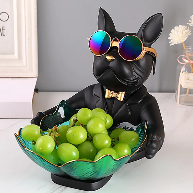 French Bulldog with Glass Bowl Storage box Home Decor dog Figurine Resin Sculputre Home Decor Statue Live room Decor Dog lovely
French Bulldog with Glass Bowl Storage box Home Decor dog Figurine Resin Sculputre Home Decor Statue Live room Decor Dog lovely