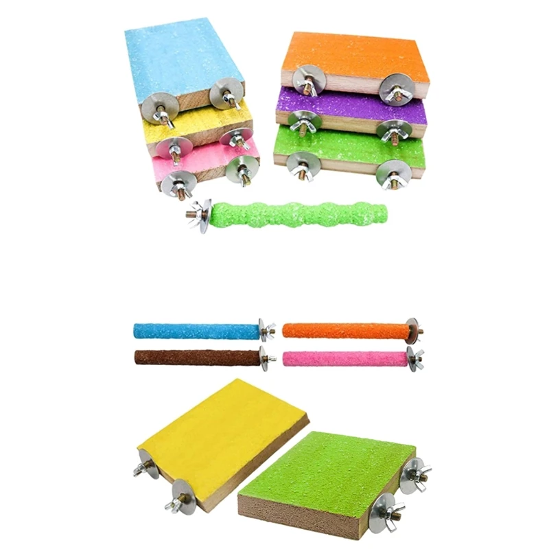 Colorful Bird Perch Stand Platform Wood Playground Parrot Paw Grinding Stick Toy
Colorful Bird Perch Stand Platform Wood Playground Parrot Paw Grinding Stick Toy