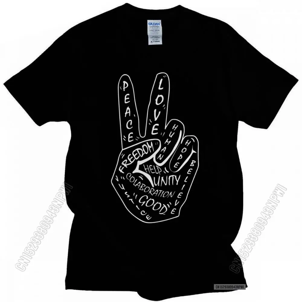 Fashion Male Love And Peace Sign T-Shirt Fashion Cotton Popular Tshirt Summer Tee Shirts Oversized Streetwear
Fashion Male Love And Peace Sign T-Shirt Fashion Cotton Popular Tshirt Summer Tee Shirts Oversized Streetwear