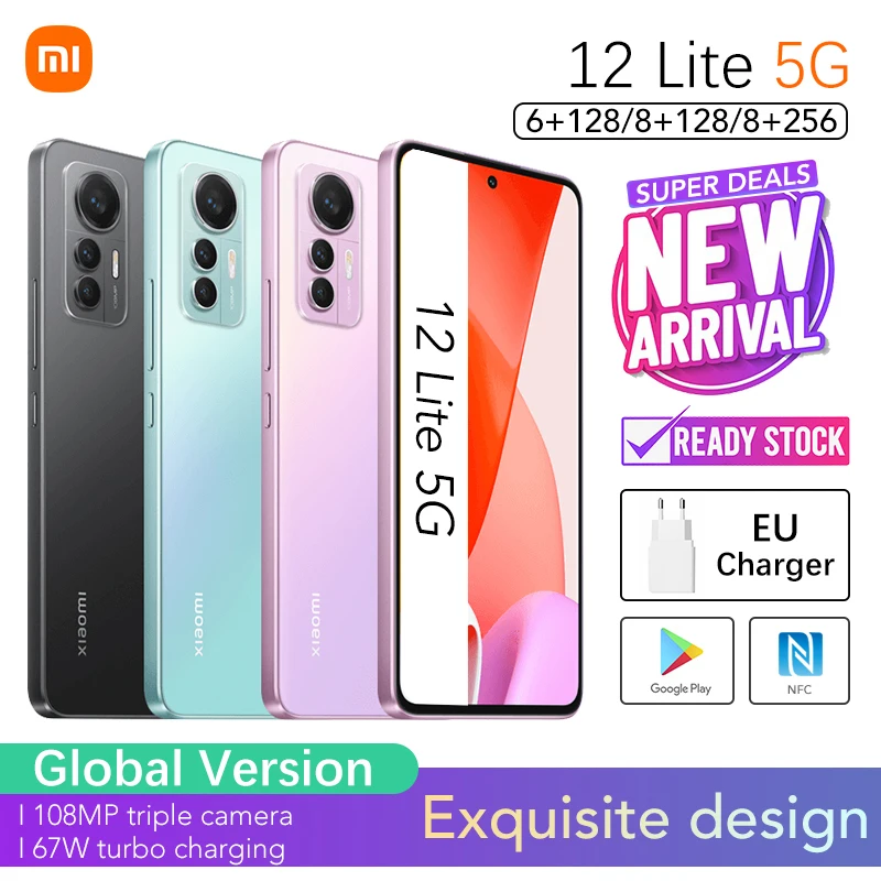 Global Version Xiaomi 12 Lite 6GB 128GB 8GB 256GB 5G Smartphone | Featherweight Slim Design | Original Brand New | Play Store
Global Version Xiaomi 12 Lite 6GB 128GB 8GB 256GB 5G Smartphone | Featherweight Slim Design | Original Brand New | Play Store