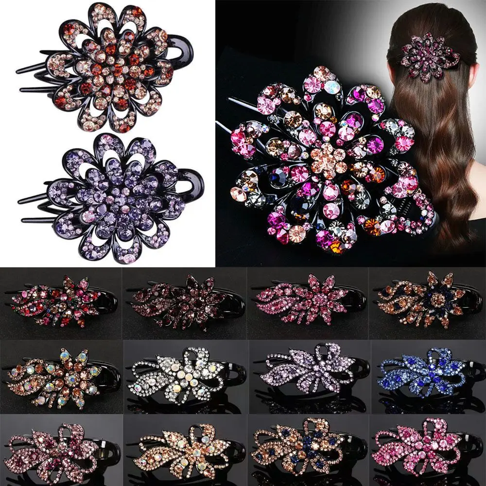 Elegant Duckbill Hair Ponytail Headwear Headwear Duckbill Clip Hair Claws Hairgrip Women Hair Clips Rhinestone Hairpin
Elegant Duckbill Hair Ponytail Headwear Headwear Duckbill Clip Hair Claws Hairgrip Women Hair Clips Rhinestone Hairpin