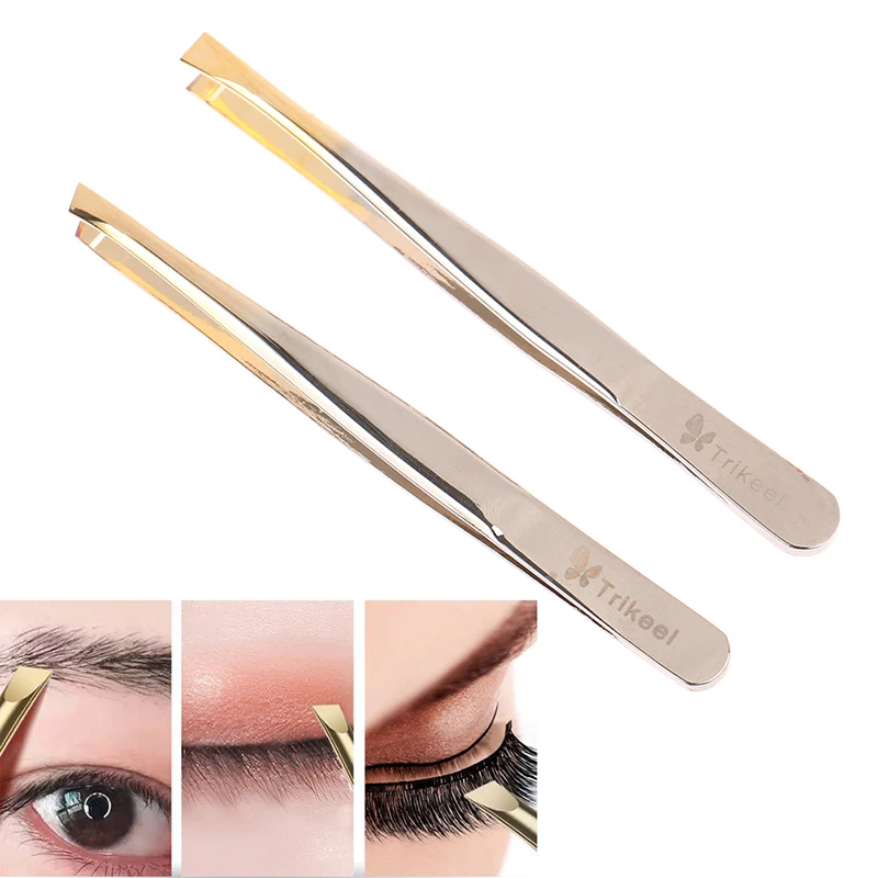 Multifunction Tweezer Eyebrow Tweezer Stainless Steel Flat/Slant Tip Face Hair Removal Make Up Tool False Eyelashes Tweezer Tool
Multifunction Tweezer Eyebrow Tweezer Stainless Steel Flat/Slant Tip Face Hair Removal Make Up Tool False Eyelashes Tweezer Tool