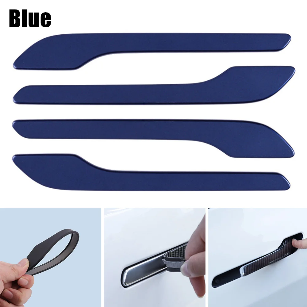 4Pcs Car Door Handle Patch Carbon Fiber Pattern Car Door Handle Wrap Decor Trim Cover For Tesla Model 3 Model Y
4Pcs Car Door Handle Patch Carbon Fiber Pattern Car Door Handle Wrap Decor Trim Cover For Tesla Model 3 Model Y