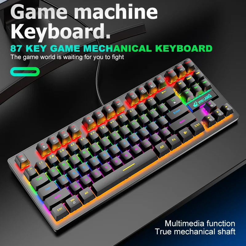 2022 Home Punk Gaming Mechanical Keyboard 87Keys Blue Switch Colorful Backlit Wired Pink Keyboard E-sports Office Laptop Gamer
2022 Home Punk Gaming Mechanical Keyboard 87Keys Blue Switch Colorful Backlit Wired Pink Keyboard E-sports Office Laptop Gamer