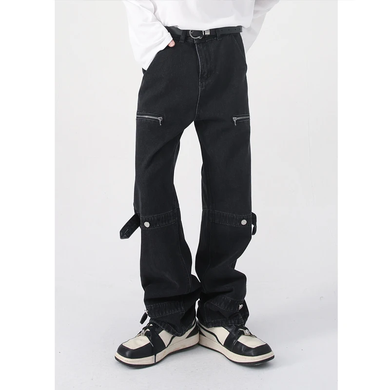 Mens Fashion Elastic Waist Streetwear Baggy Jeans high qualilty new Straight Wide Leg Denim Pants
Mens Fashion Elastic Waist Streetwear Baggy Jeans high qualilty new Straight Wide Leg Denim Pants