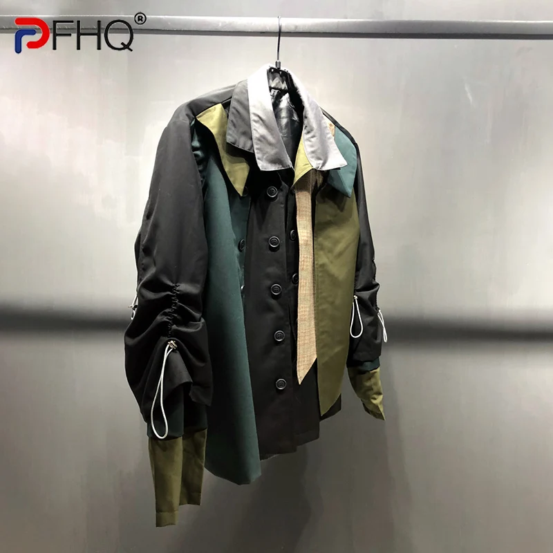 PFHQ Color Contrast Splicing Personality Long Sleeve Shirts Jackets High Quality Men's Elegant 2023 Spring Trendy Fake Two Piece
PFHQ Color Contrast Splicing Personality Long Sleeve Shirts Jackets High Quality Men's Elegant 2023 Spring Trendy Fake Two Piece