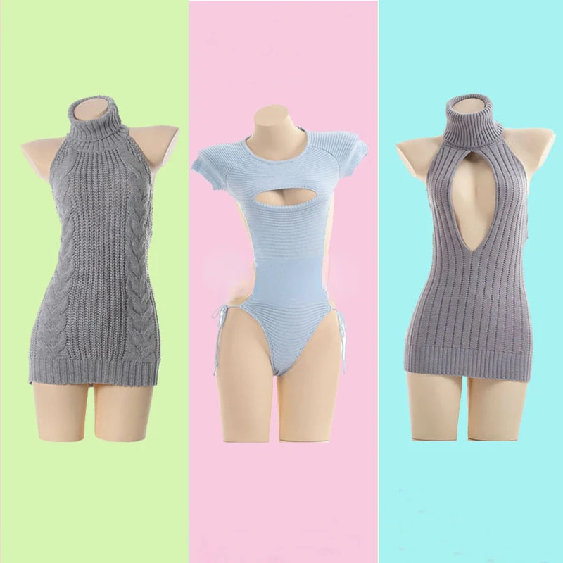 Sexy Open Chest Sweaters Black Halter Knitted Sweater White Sexy Pullover Women Tops Slim V Neck Long Sleeve Femme
Sexy Open Chest Sweaters Black Halter Knitted Sweater White Sexy Pullover Women Tops Slim V Neck Long Sleeve Femme