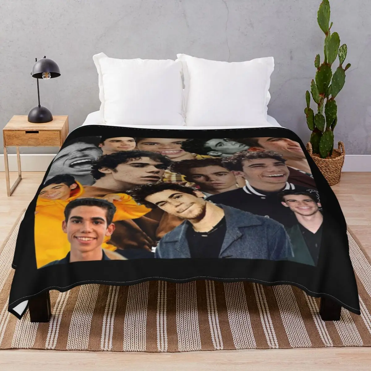 

Cameron Boyce Collage Blanket Coral Fleece Plush Decoration Fluffy Throw Blankets for Bed Sofa Travel Office