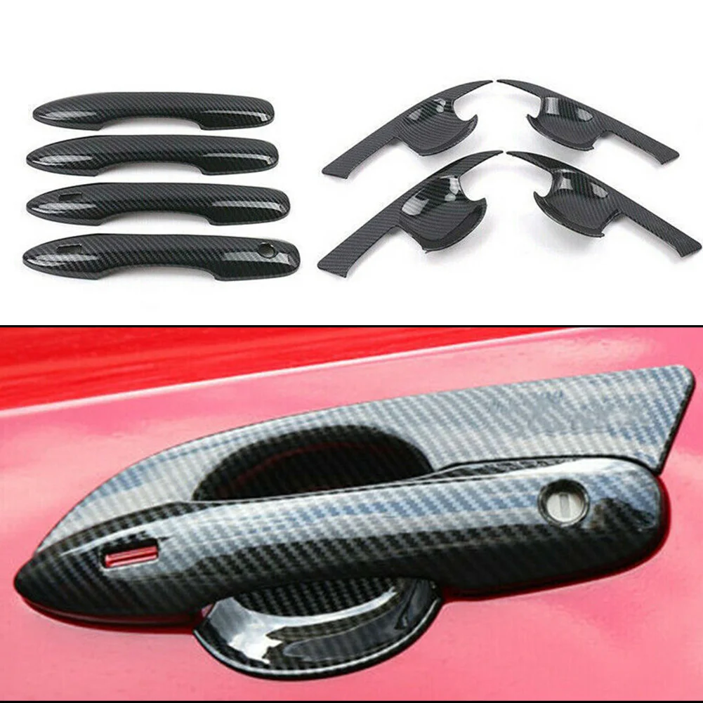 Handle Cover Car Door Double Hole Easy Installtion Replacement Trim 8PCS ABS Car Accessories Carbon Fiber Style
Handle Cover Car Door Double Hole Easy Installtion Replacement Trim 8PCS ABS Car Accessories Carbon Fiber Style