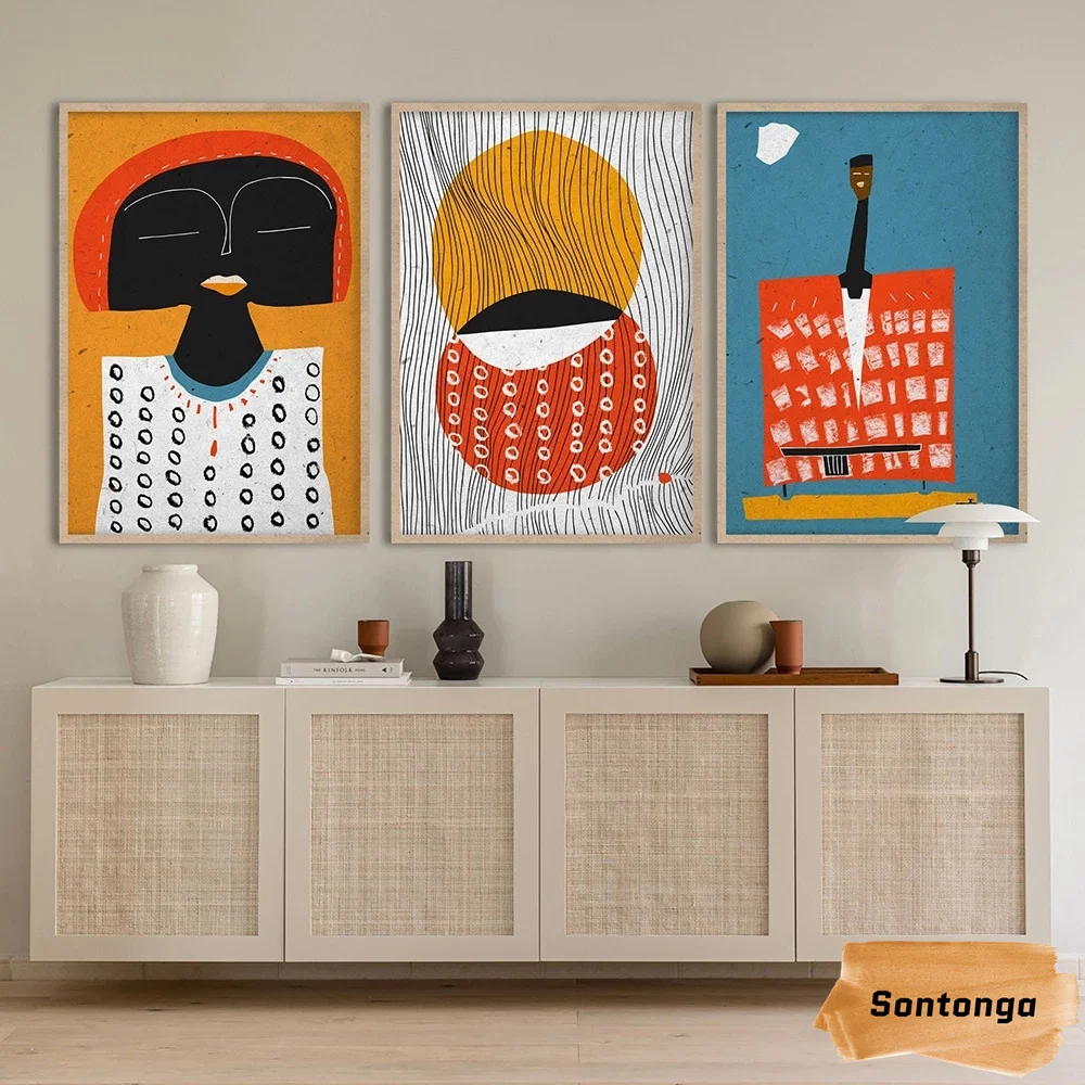 Abstract African Geometric Girl Art Painting Boho Modern Canvas Painting Wall Poster Character Clear Hd Ethnic Home Decor Room
Abstract African Geometric Girl Art Painting Boho Modern Canvas Painting Wall Poster Character Clear Hd Ethnic Home Decor Room