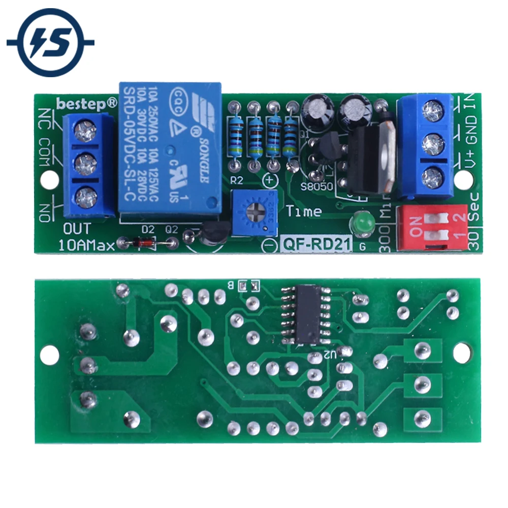 0.2S-300M Time Delay Relay Switch Precise 4 Gear Adjustable Timer Control Power Off Delay Auto Disconnect Switch DC 5V/12V/24V
0.2S-300M Time Delay Relay Switch Precise 4 Gear Adjustable Timer Control Power Off Delay Auto Disconnect Switch DC 5V/12V/24V