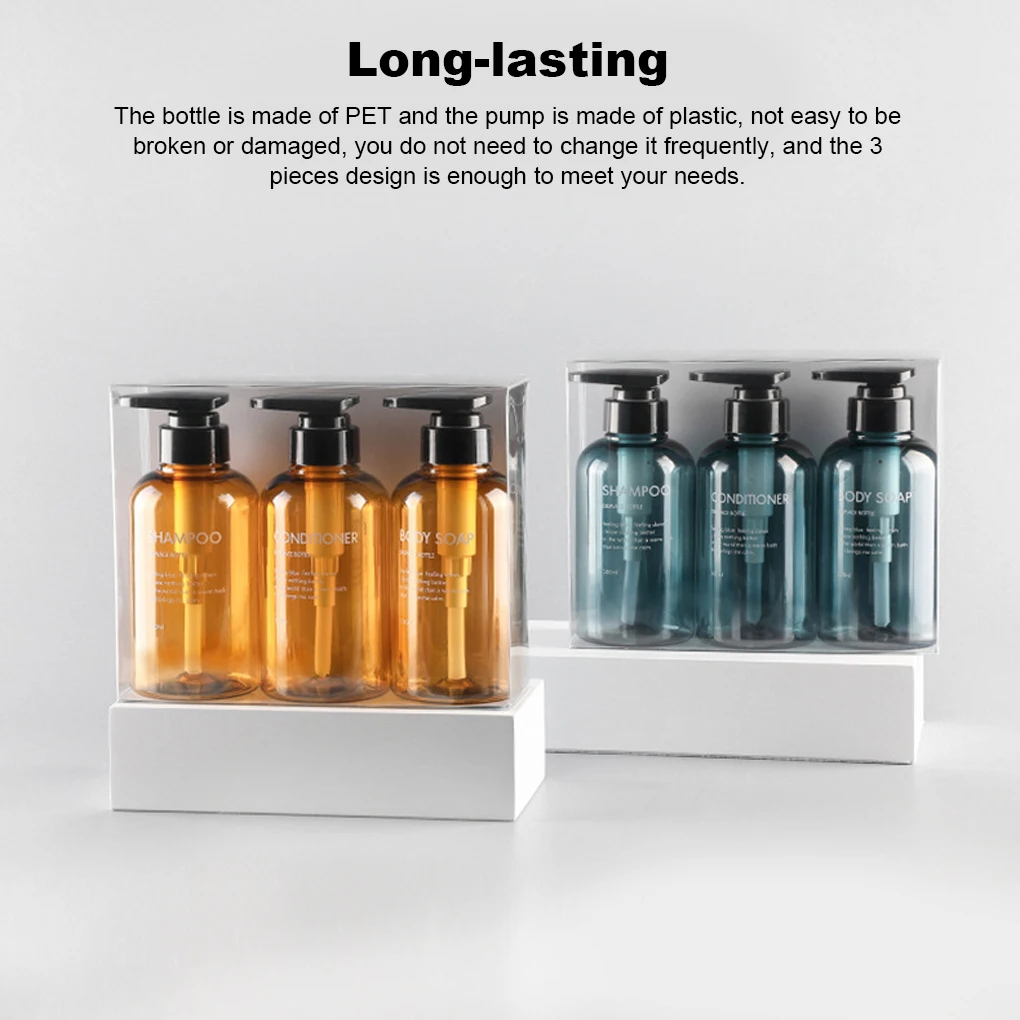 3pcs Liquid Soap Dispenser Bottle Set Refillable Bottle Shampoo Body Wash Shower Gel Bottle for Kitchen Bathroom 300ML 
3pcs Liquid Soap Dispenser Bottle Set Refillable Bottle Shampoo Body Wash Shower Gel Bottle for Kitchen Bathroom 300ML