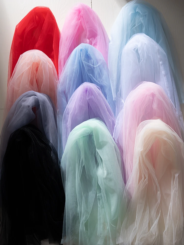 Ins fairy fog gauze gauze soft handmade diy solid color lace veil transparent tulle clothing fabric. silk fabric brocade
Ins fairy fog gauze gauze soft handmade diy solid color lace veil transparent tulle clothing fabric. silk fabric brocade