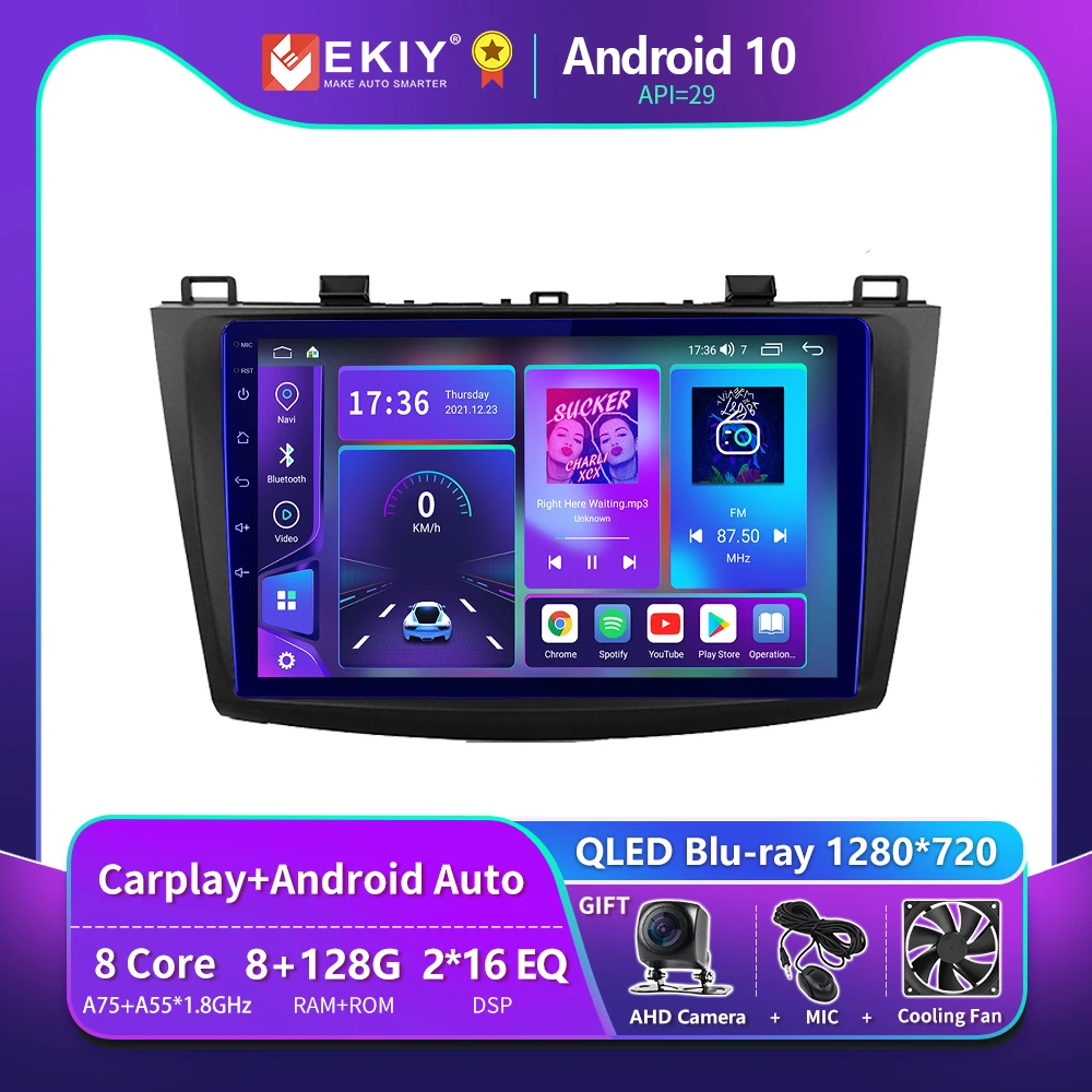 EKIY T900 Android 10 автомобильное радио для Mazda 3 2004 2005 2006 2007 2008-2013 Мультимедиа Видео плеер навигация GPS стерео No 2 Din
EKIY T900 Android 10 автомобильное радио для Mazda 3 2004 2005 2006 2007 2008-2013 Мультимедиа Видео плеер навигация GPS стерео No 2 Din