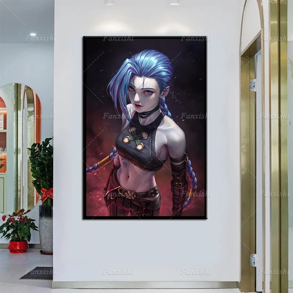Modern Game Arcane Jinx Tv Series Poster Artwork Modular Pictures Wall Art Prints Canvas Painting Bedroom Living Room Home Decor
Modern Game Arcane Jinx Tv Series Poster Artwork Modular Pictures Wall Art Prints Canvas Painting Bedroom Living Room Home Decor